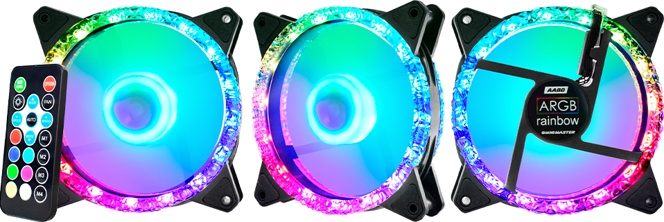 Imagem Principal do Produto - Kit Fan Cooler Star ARGB | AABD