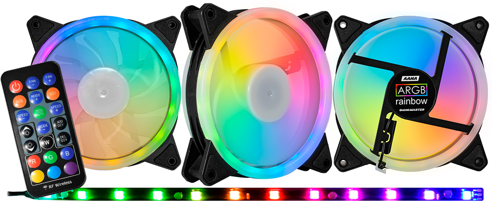 Imagem Principal do Produto - Kit Fan Cooler ARGB – AANA