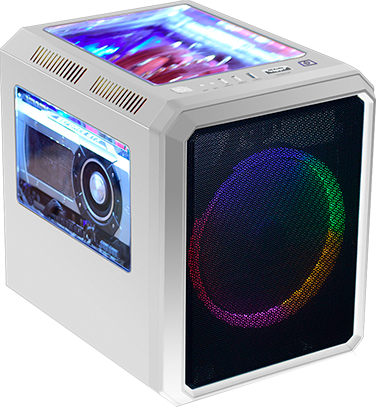 Imagem Principal do Produto - Gabinete Gamer Microcraft IV White | CG04RC