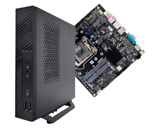 Imagem Principal do Produto - Kit Nano PC HS-01S3 com placa mãe Thin Mini ITX TH-510-D4