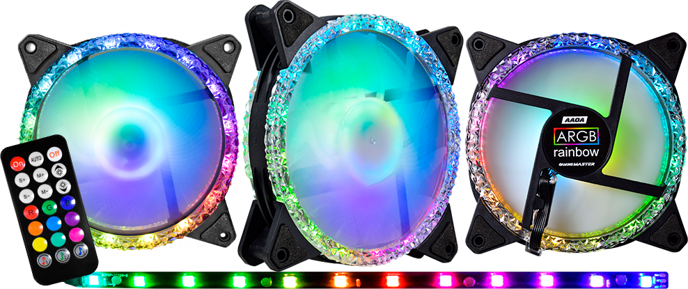 Imagem Principal do Produto - Kit Fan Cooler Star Rítmico ARGB – AAOA