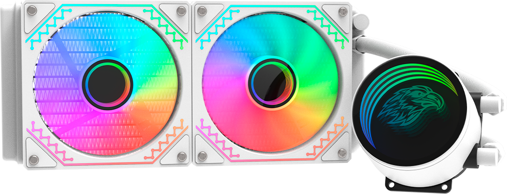 Imagem Principal do Produto - Water Cooler WHITE 240mm – ARGB – WAC8