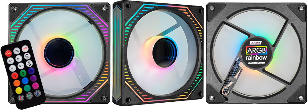 Imagem Principal do Produto - KIT FAN COOLER INFINITY 3D ARGB – AAUA