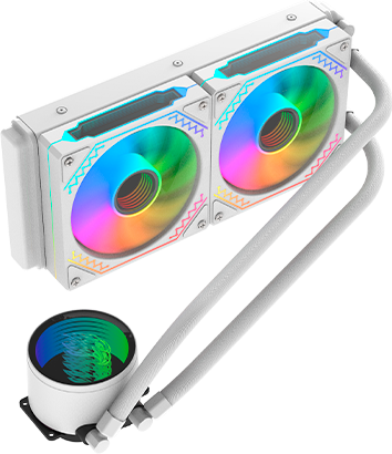 Imagem Principal do Produto - Water Cooler White 240mm ARGB | WAC8