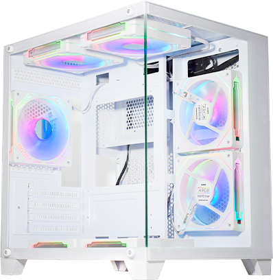 Imagem Principal do Produto - Gabinete Gamer Aquario Micro White III | CGW305