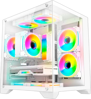 Imagem Principal do Produto - AQUÁRIO MICRO WHITE CG-W830 MICRO ATX