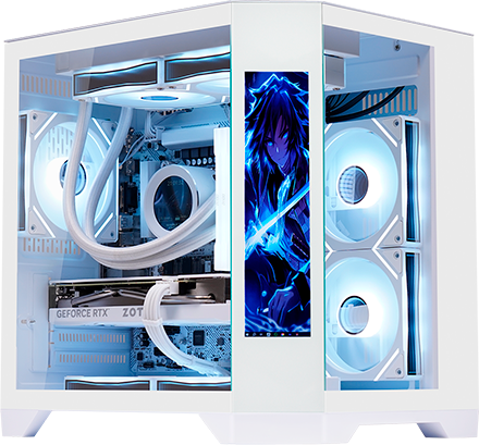 Imagem Principal do Produto - GABINETE AQUÁRIO ÂNGULO WHITE CG-W2KV