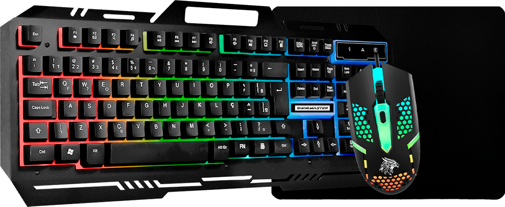 Imagem Principal do Produto - KIT GAMER KM-M712+M4-4J34+MOUSEPAD