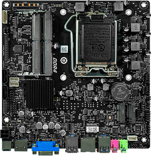 Imagem Principal do Produto - Placa mãe TZ490-D4 – Thin Mini ITX