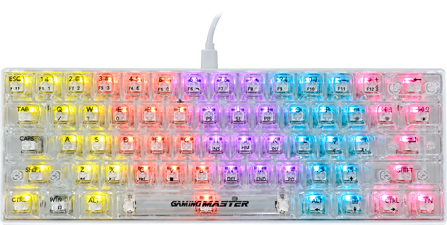 Imagem Principal do Produto - Teclado Gamer Mecânico Neonblade White | KWN181